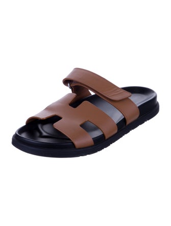 Hermès Chypre Leather Slides