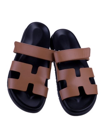 Hermès Chypre Leather Slides