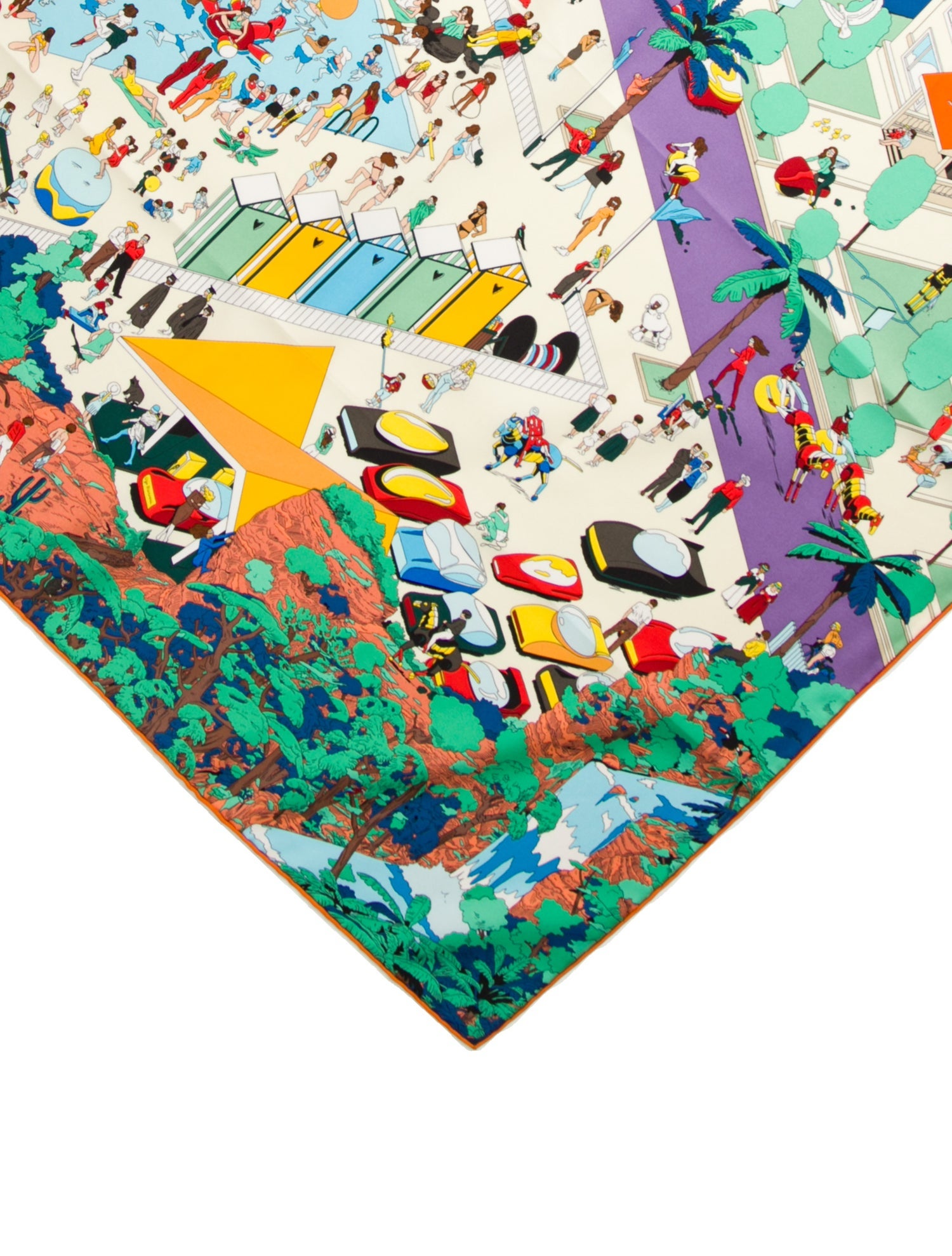 Hermès on The Beach Silk Scarf