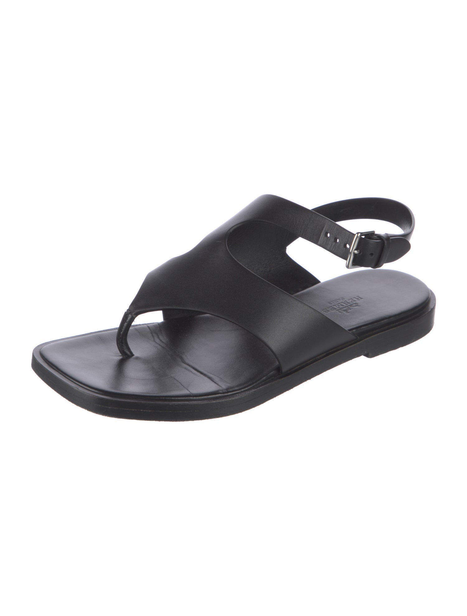 Hermès Karen Leather Slingback Sandals
