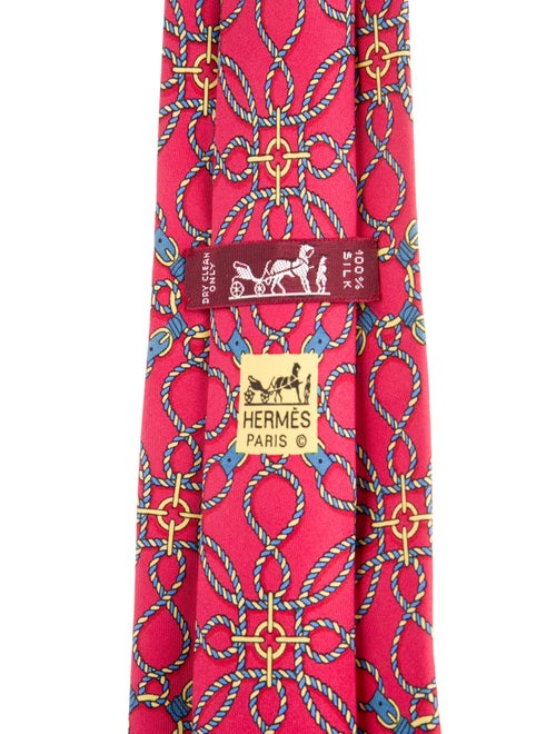 Hermès Silk Patterned Tie