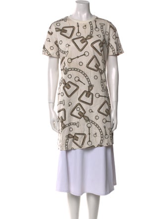 Hermès Printed Mini Dress