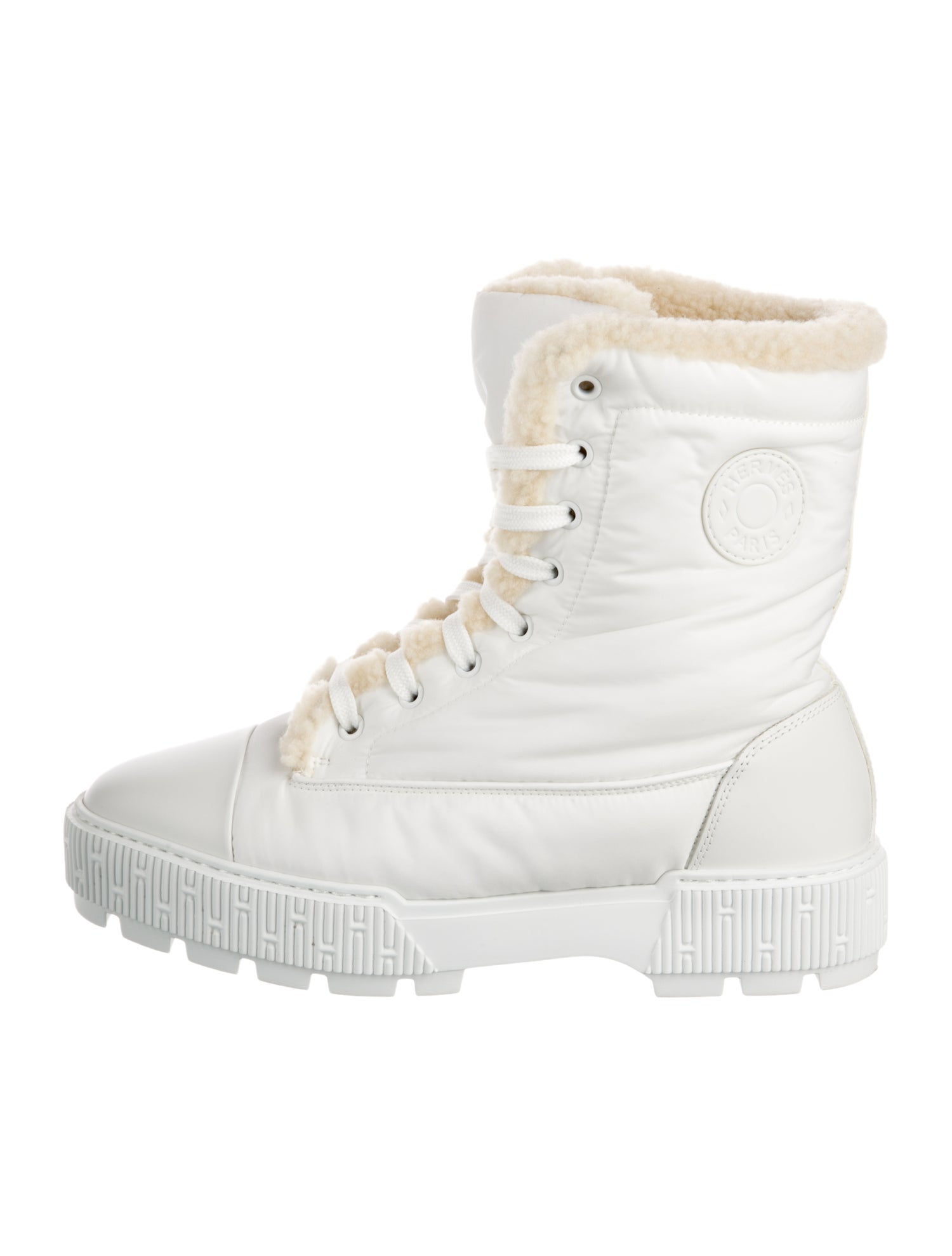 Hermès Fresh Nylon Combat Boots