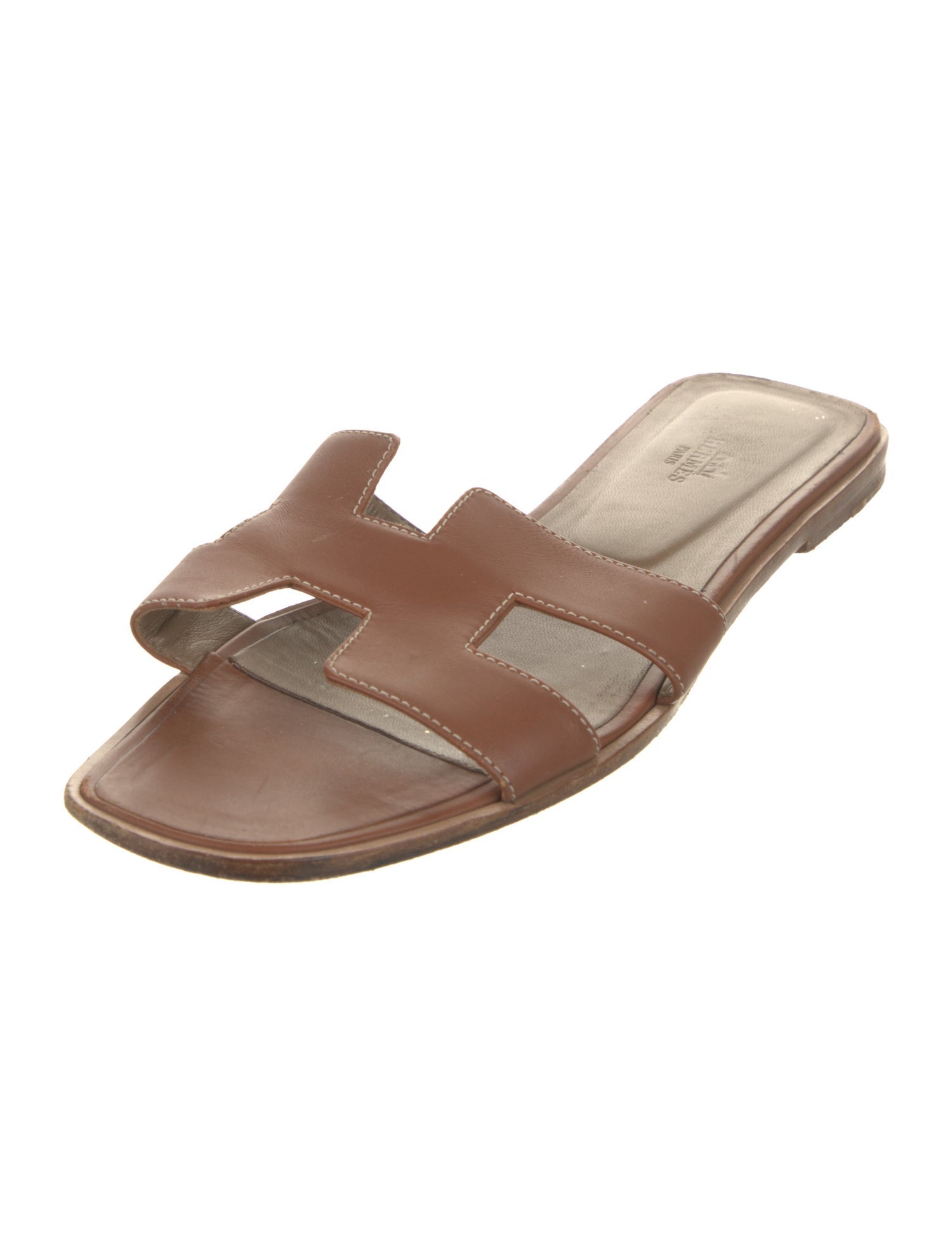 Hermès Oran Calfskin Slides