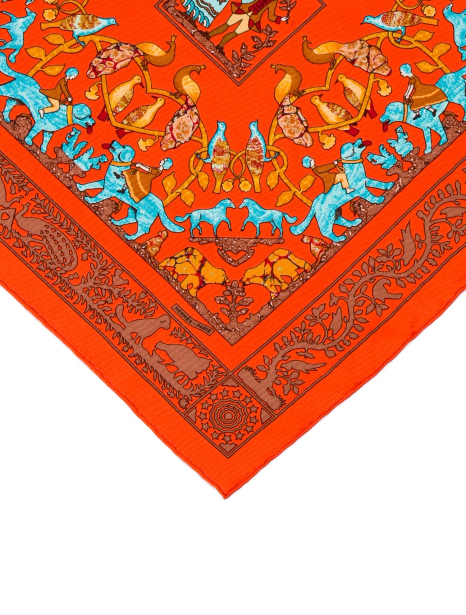 Hermès Early America Silk Scarf