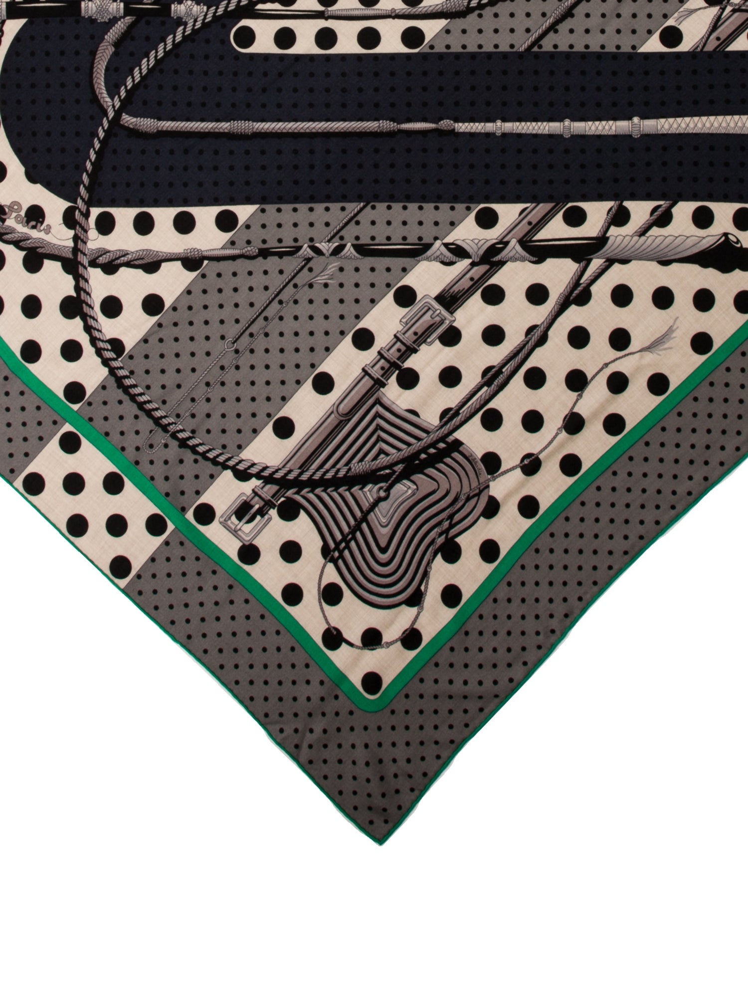 Hermès Clic Clac a Pois Cashmere Shawl