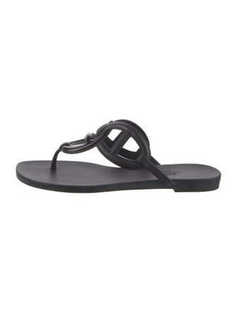 Hermès Egerie Chaîne d'Ancre Insignia Flip Flops