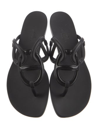 Hermès Egerie Chaîne d'Ancre Insignia Flip Flops