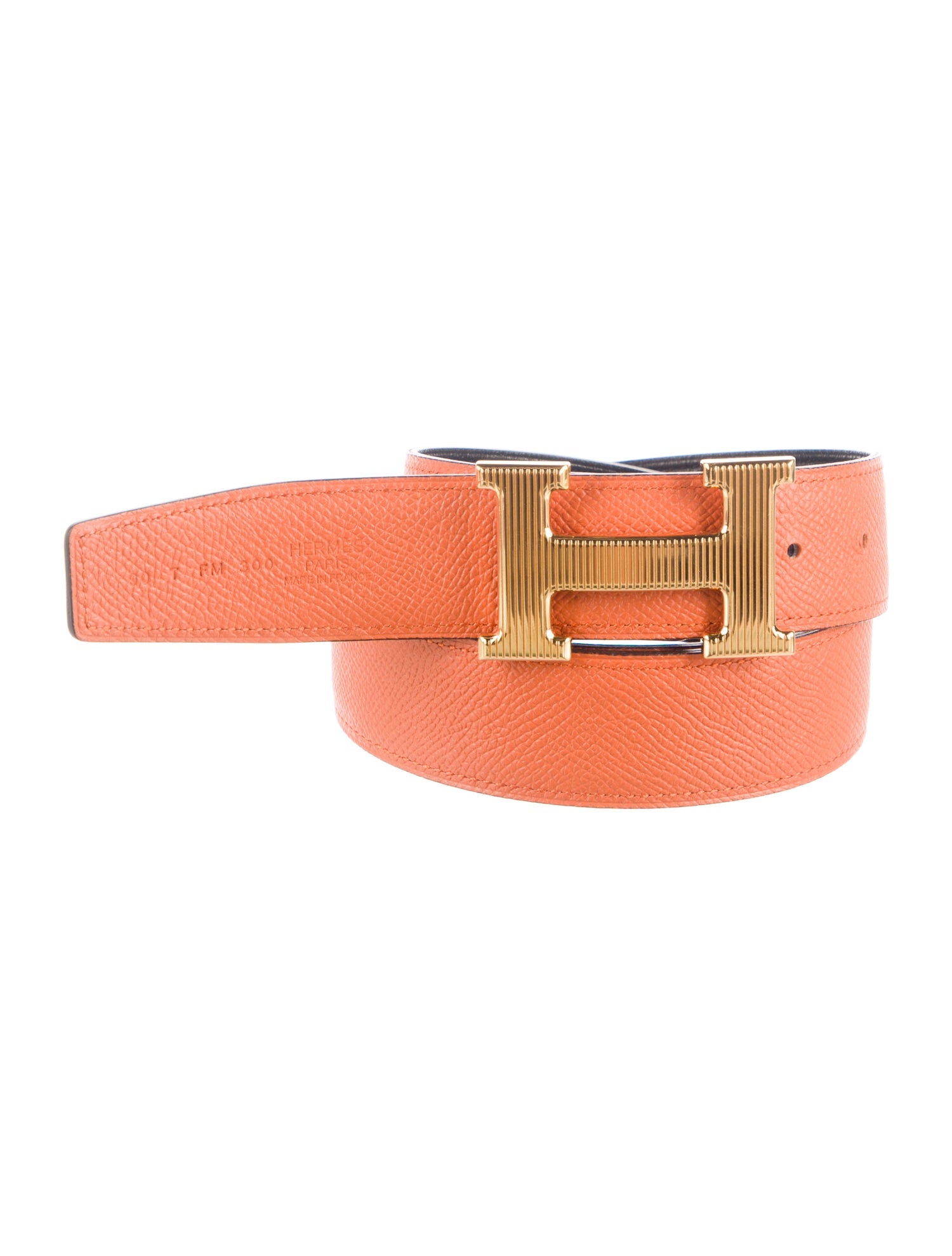 Hermès Reversible 32 mm H Strié Belt Kit