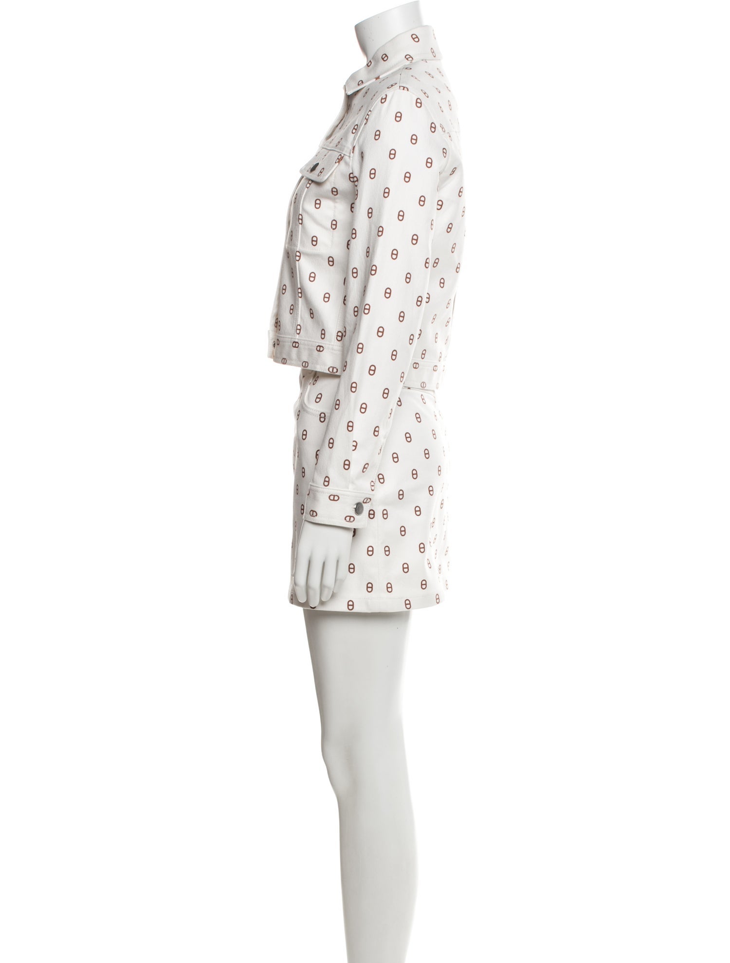 Hermès Printed Skirt Suit