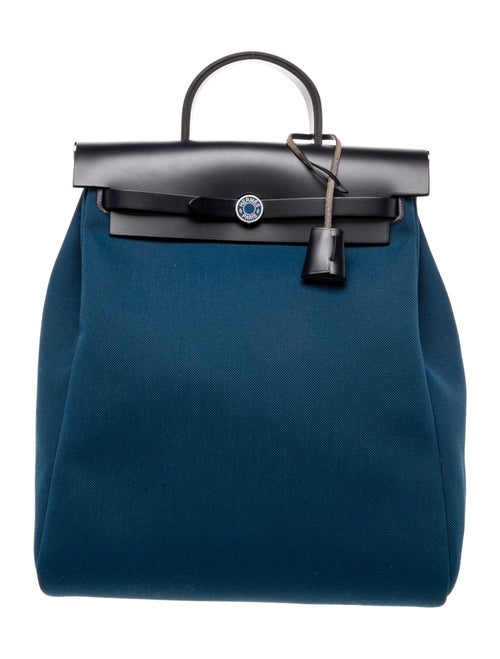 Hermès Toile Herbag a Dos Zip Retourne Backpack