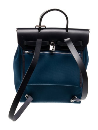 Hermès Toile Herbag a Dos Zip Retourne Backpack
