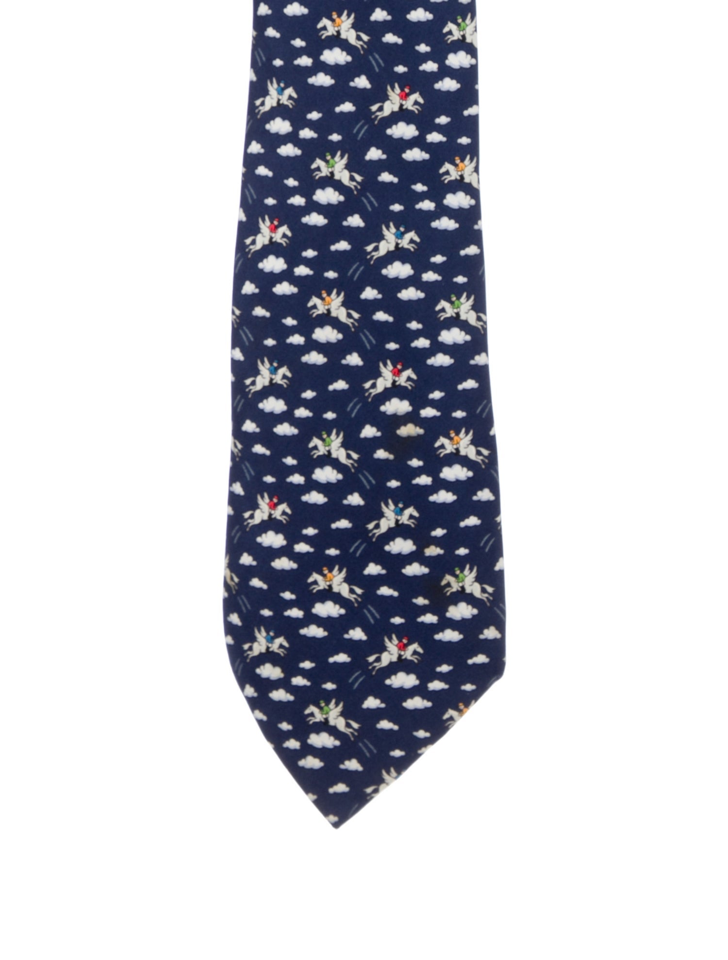 Hermès Silk Printed Tie
