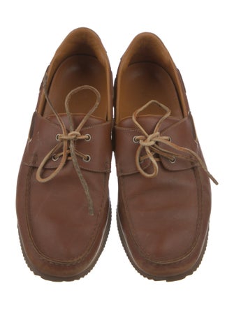 Hermès Leather Boat Shoes