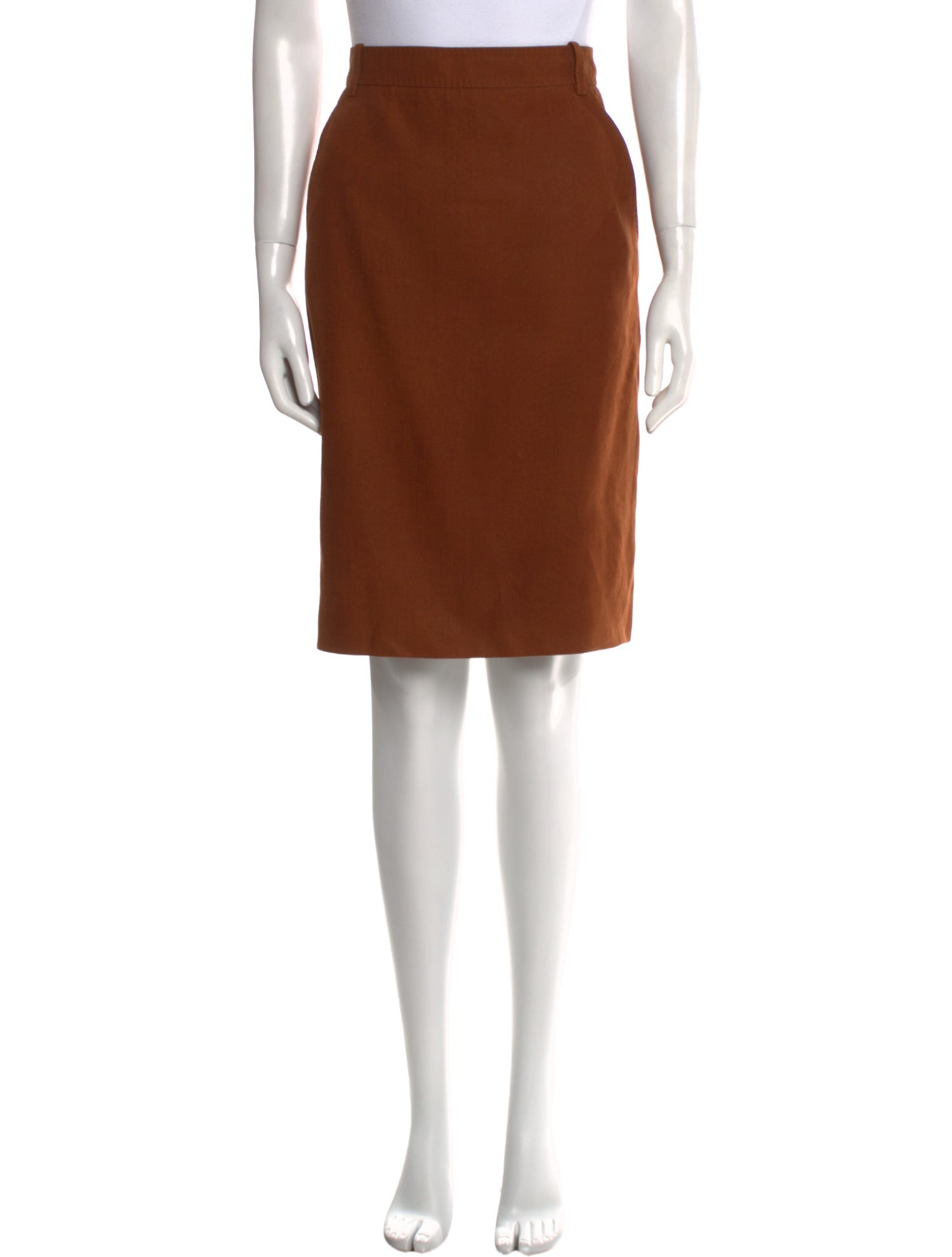 Hermès Linen Knee-Length Skirt