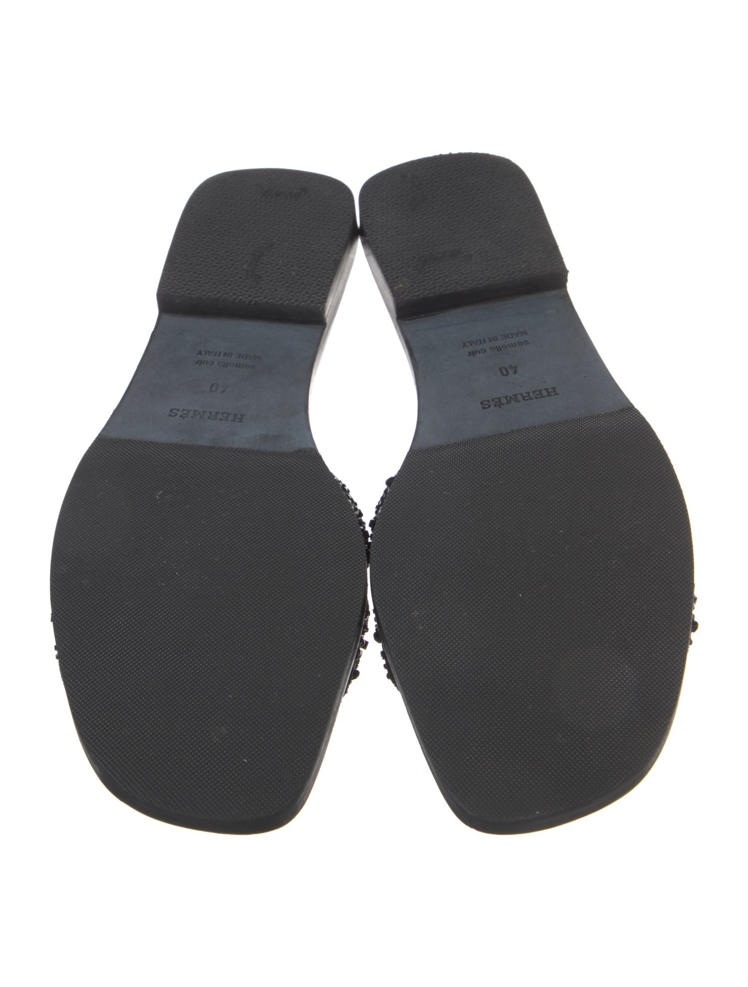 Hermès Oran Leather Slides