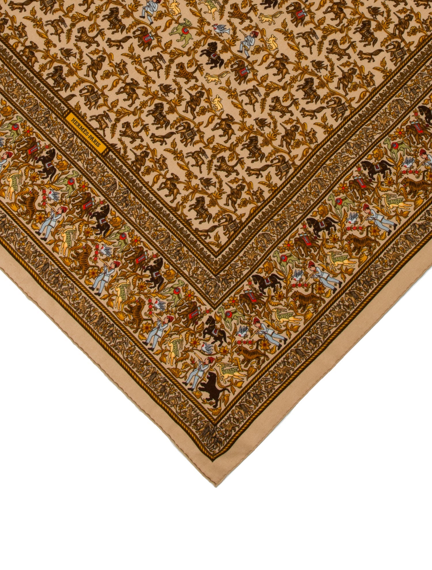 Hermès Chasse En Inde Cashmere Scarf