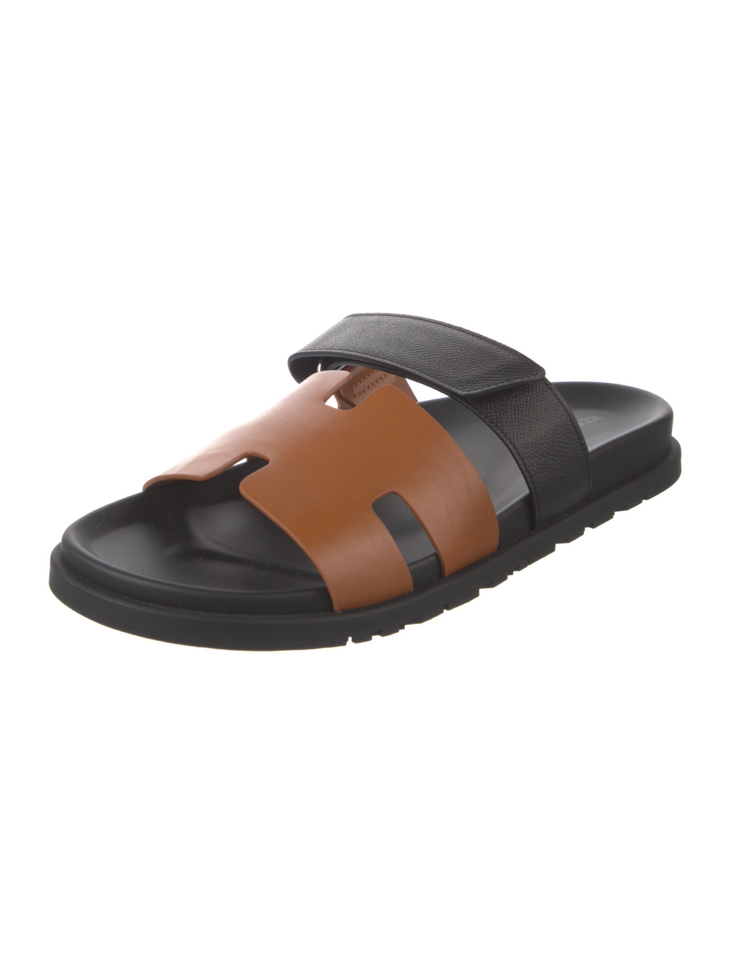 Hermès Chypre Leather Slides w/ Tags