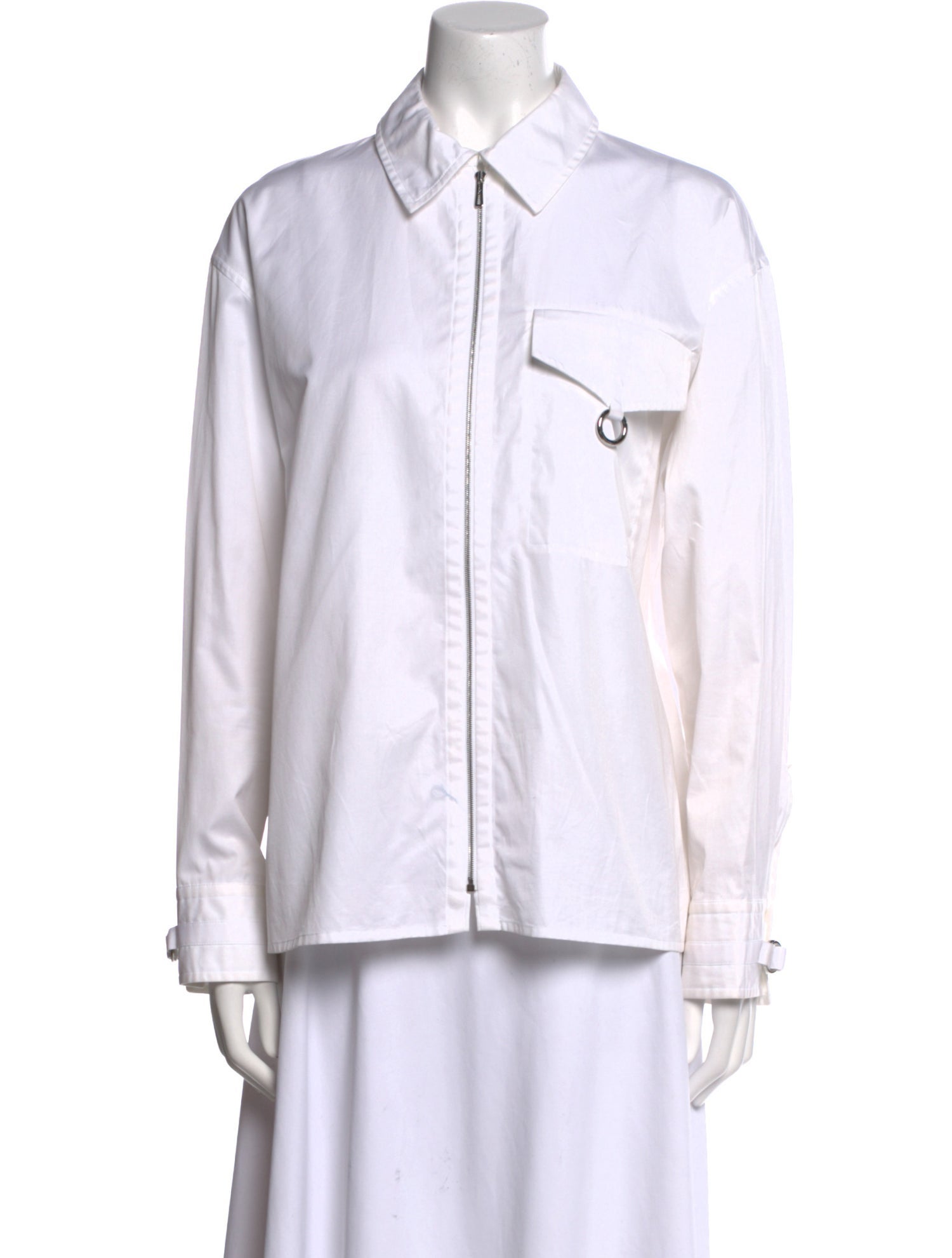 Hermès Long Sleeve Button-Up Top