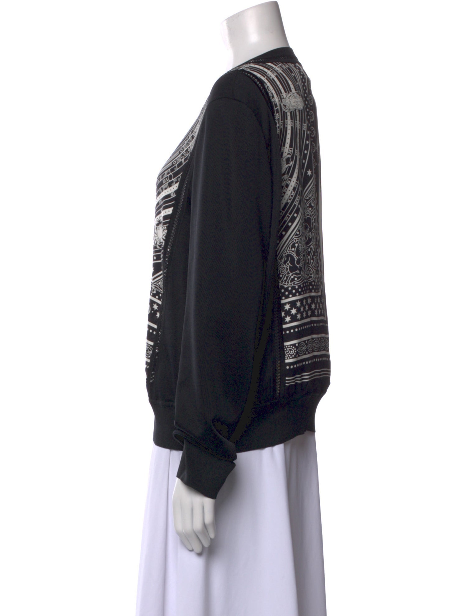 Hermès Silk Scoop Neck Sweatshirt