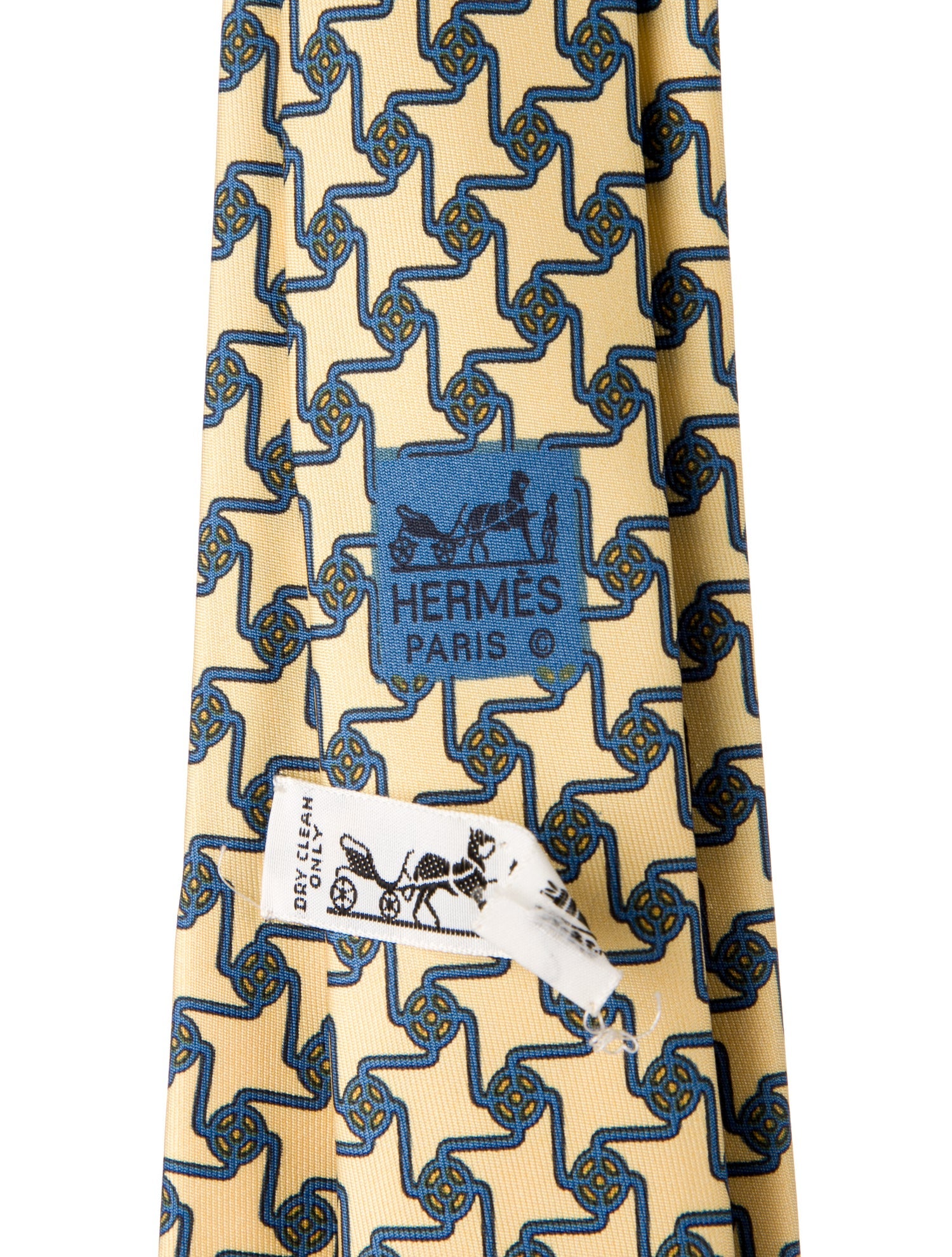 Hermès Printed Silk Tie