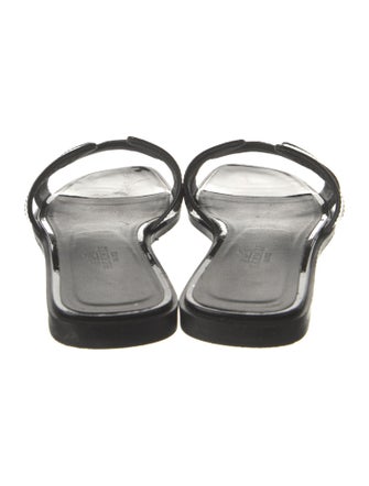 Hermès Oran Patent Leather Slides