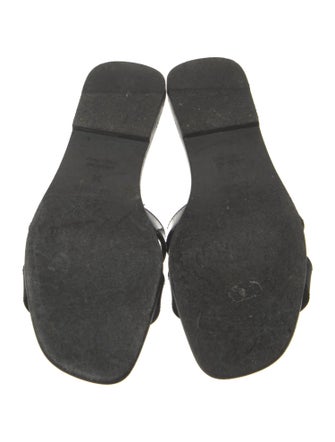 Hermès Oran Patent Leather Slides