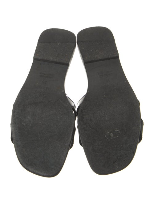 Hermès Oran Patent Leather Slides