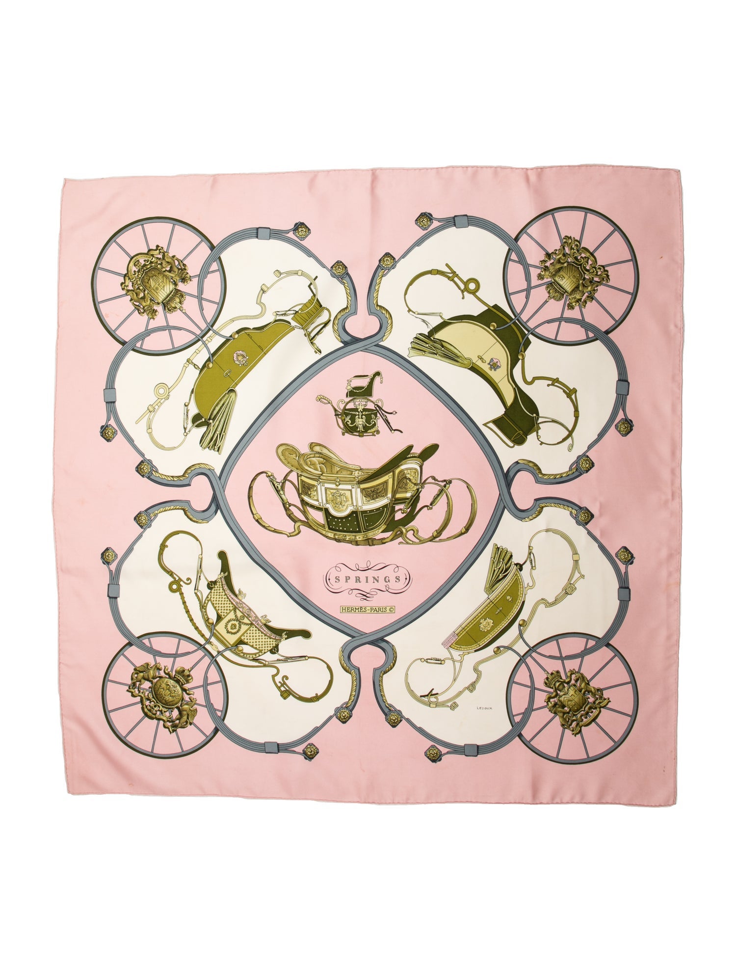 Hermès New Springs Silk Scarf
