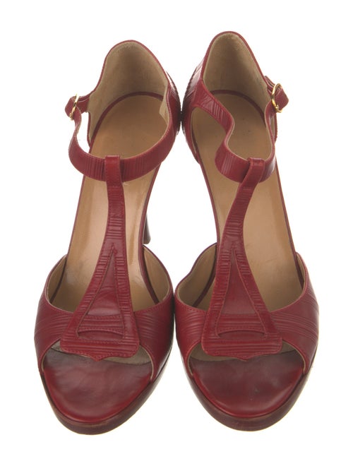 Hermès Leather T-Strap Sandals