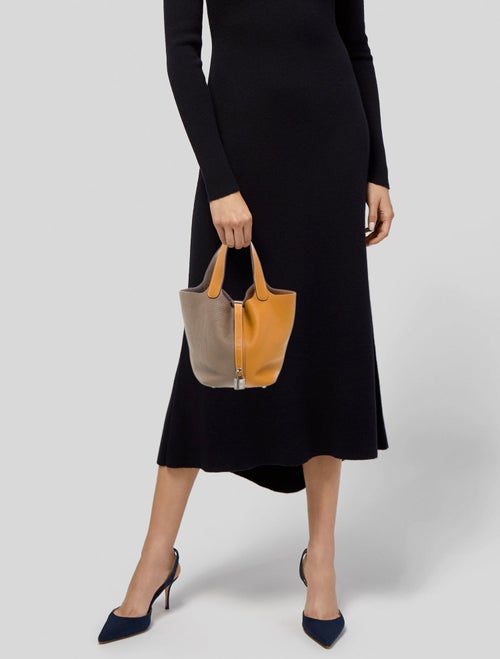 Hermès Clemence Casaque Picotin Lock 18