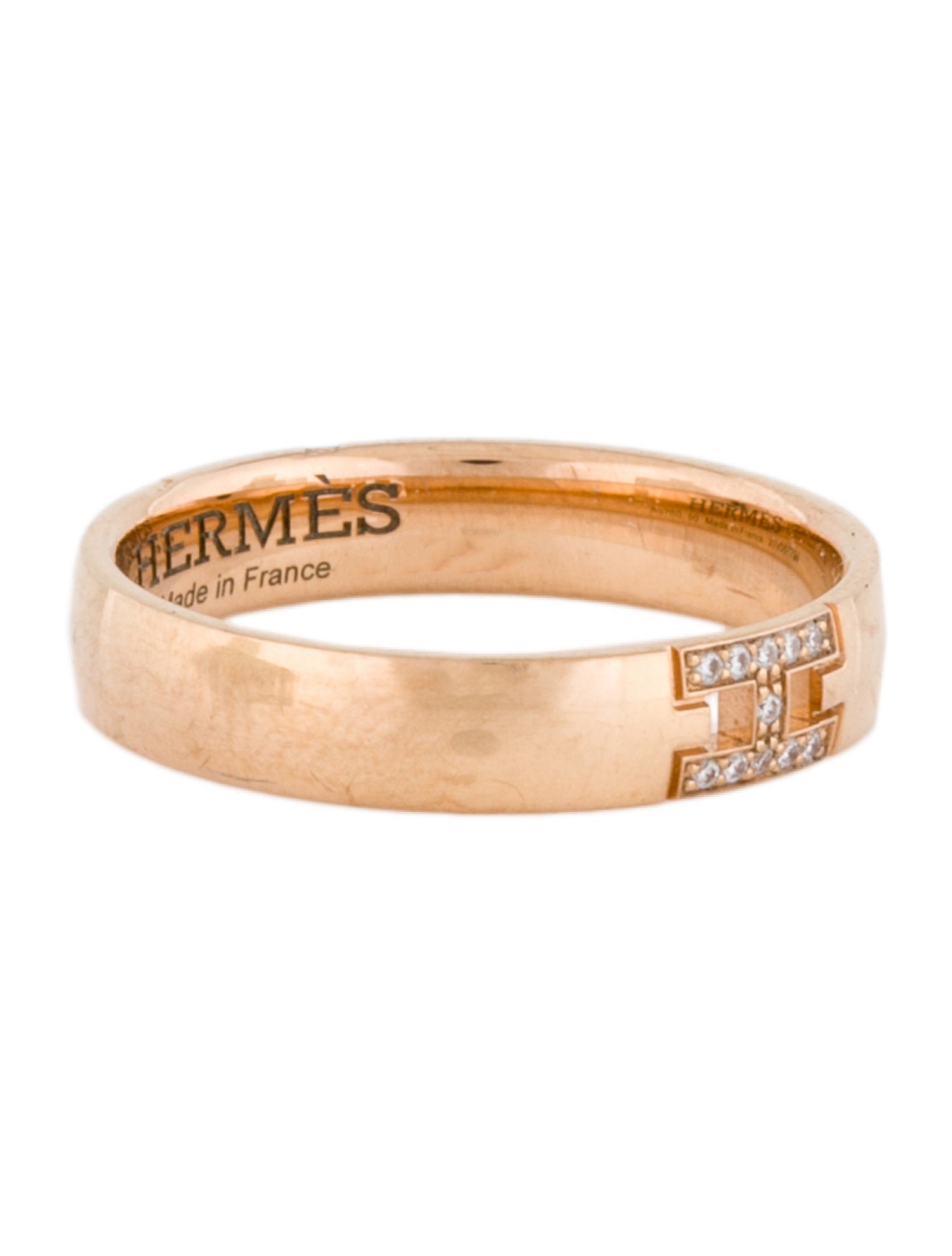 Hermès 18K Diamond Ever Herakles Wedding Band