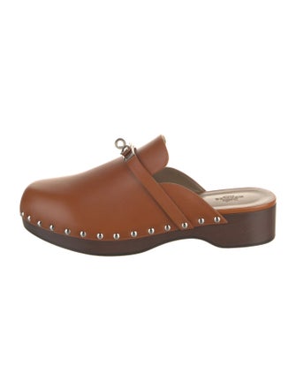 Hermès Carlotta Leather Mules