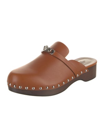 Hermès Carlotta Leather Mules