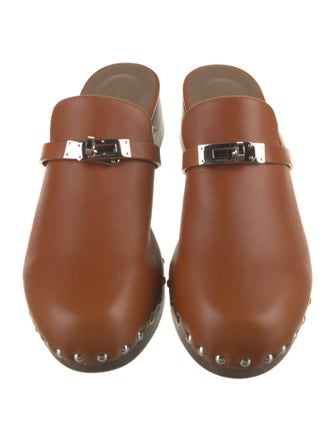 Hermès Carlotta Leather Mules