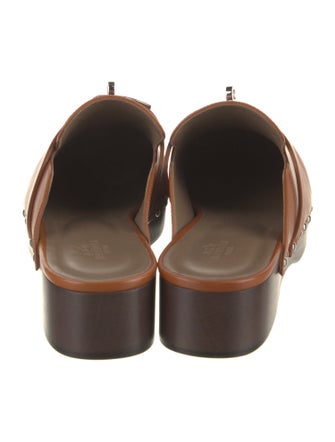 Hermès Carlotta Leather Mules