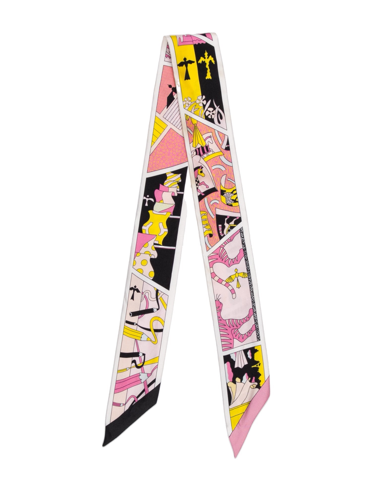 Hermès Factory Suite Silk Twilly Scarf