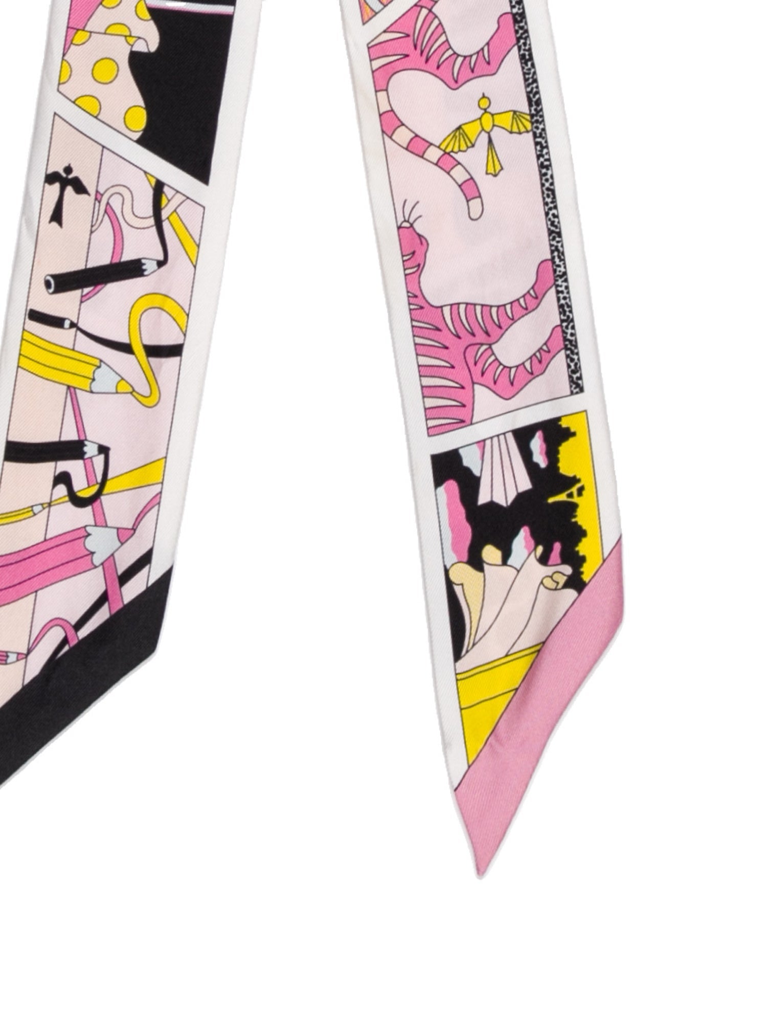 Hermès Factory Suite Silk Twilly Scarf