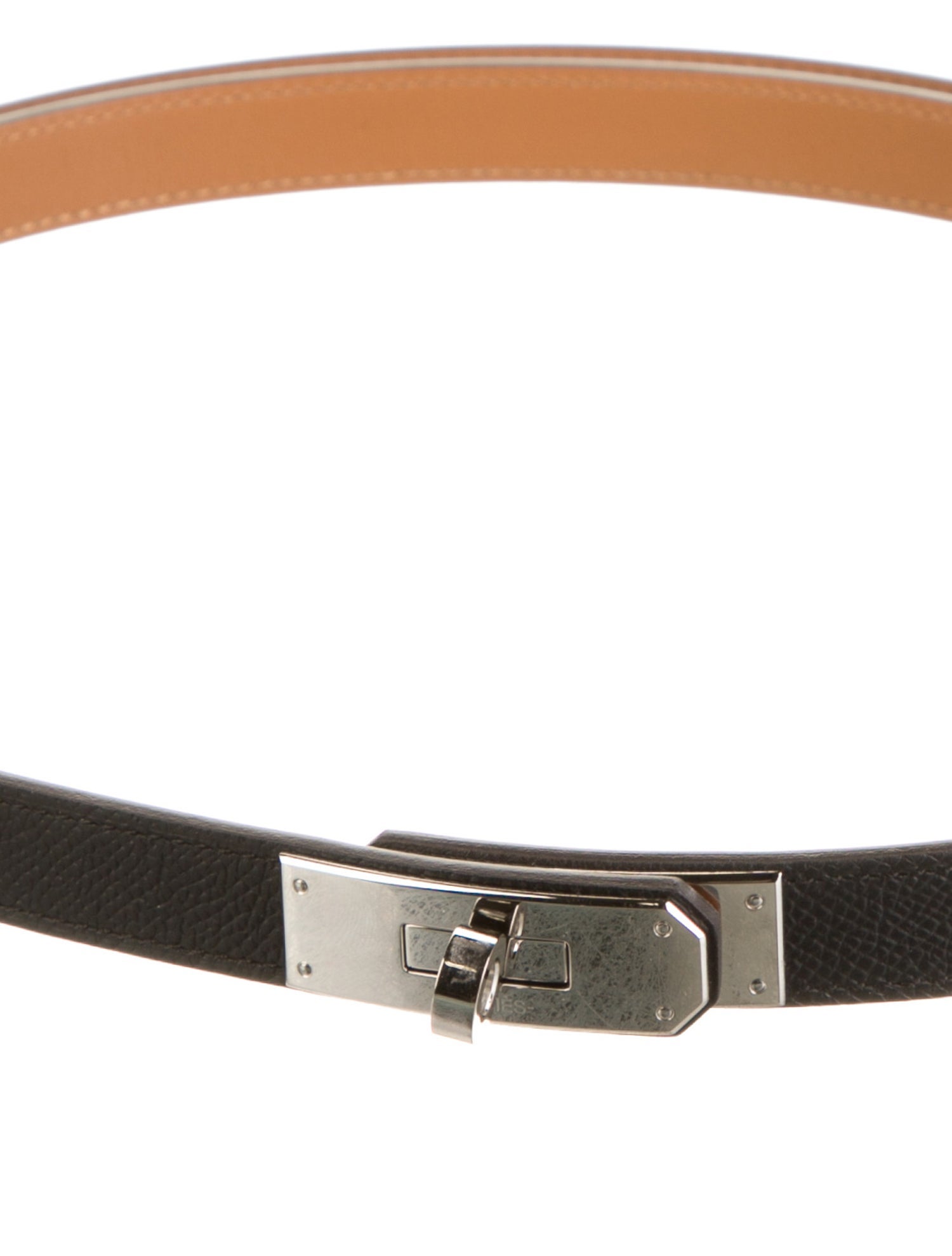Hermès 18 mm Epsom Leather Kelly Belt