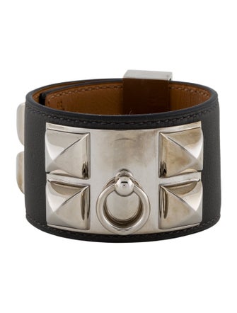 Hermès Leather Collier De Chien Bracelet