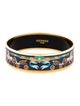 Hermès Wide Printed Enamel Bangle