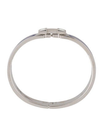 Hermès Clic H with Enamel Turn Lock Bangle Bracelet