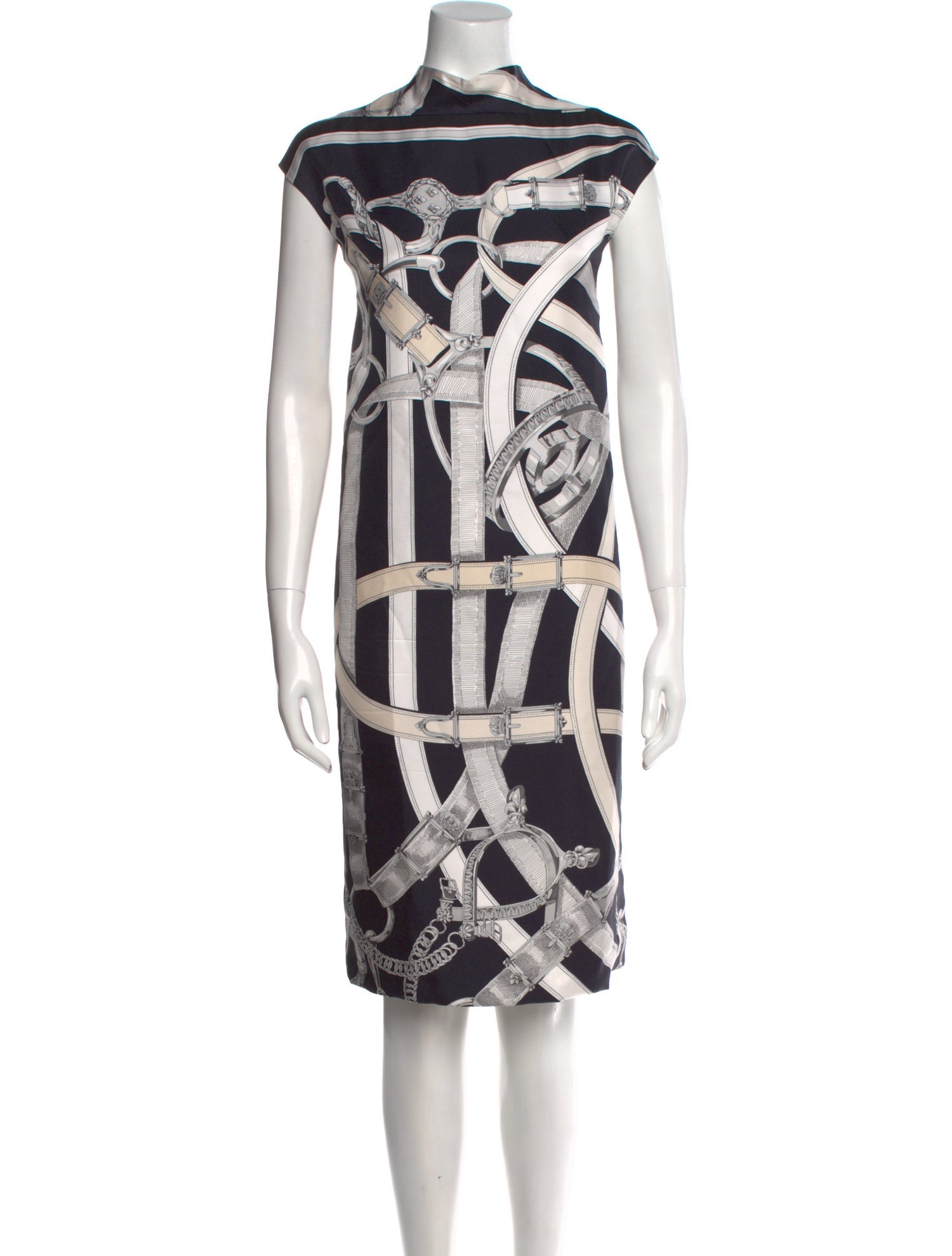 Hermès Silk Midi Length Dress