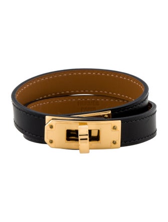 Hermès Leather Kelly Double Tour Wrap Bracelet