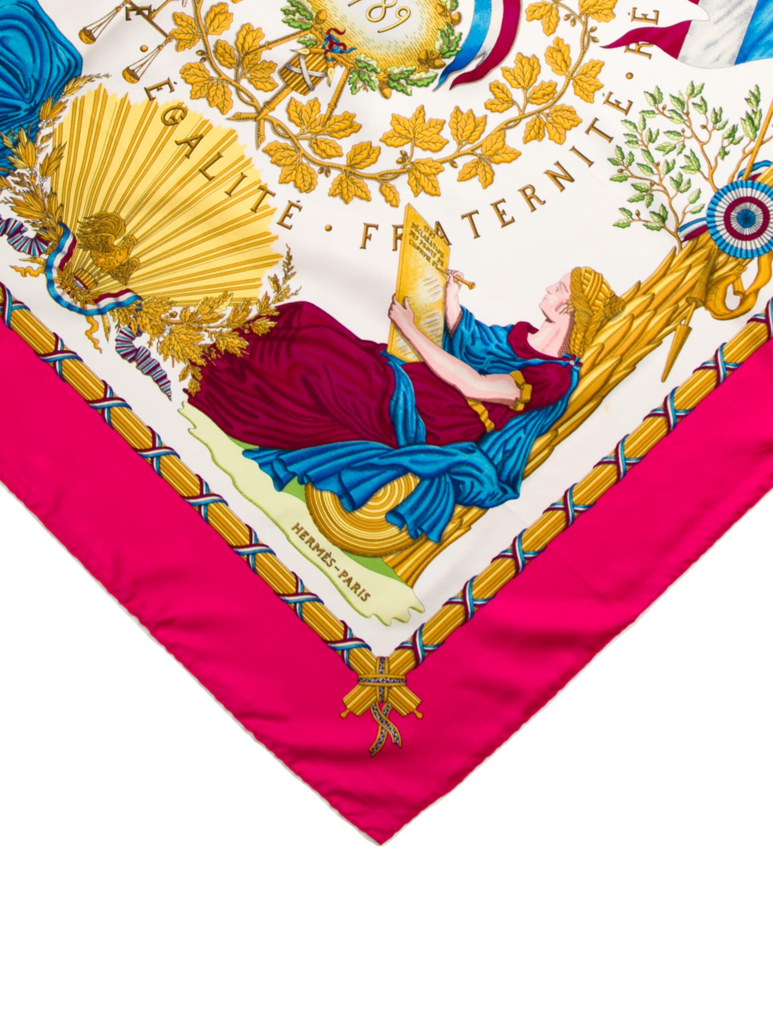 Hermès Republique Francaise Liberte Egalite Fraternite 1789 Silk Scarf