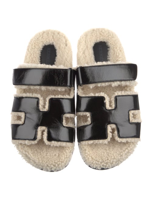 Hermès Chypre Leather Slides