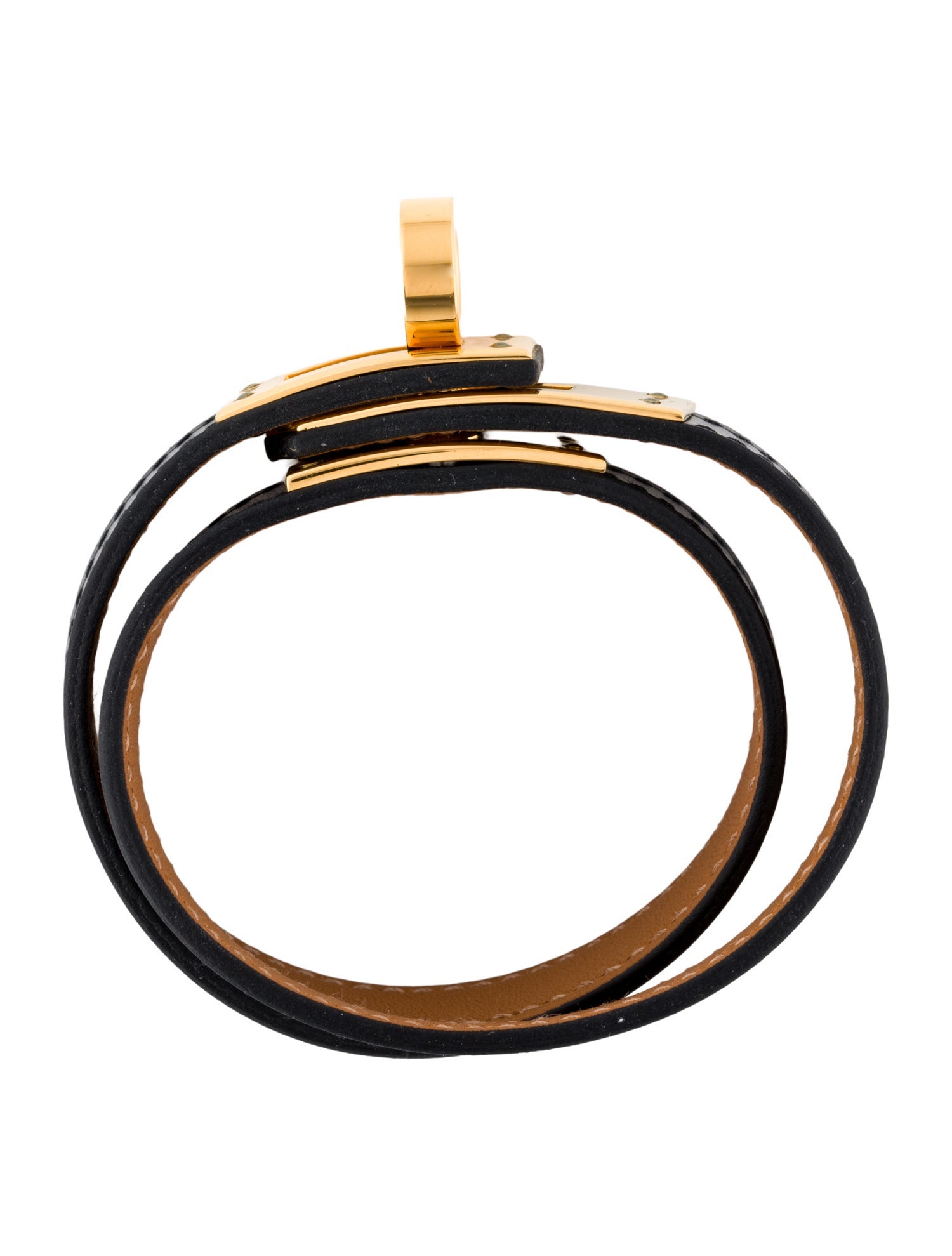 Hermès Leather Kelly Double Tour Wrap Bracelet