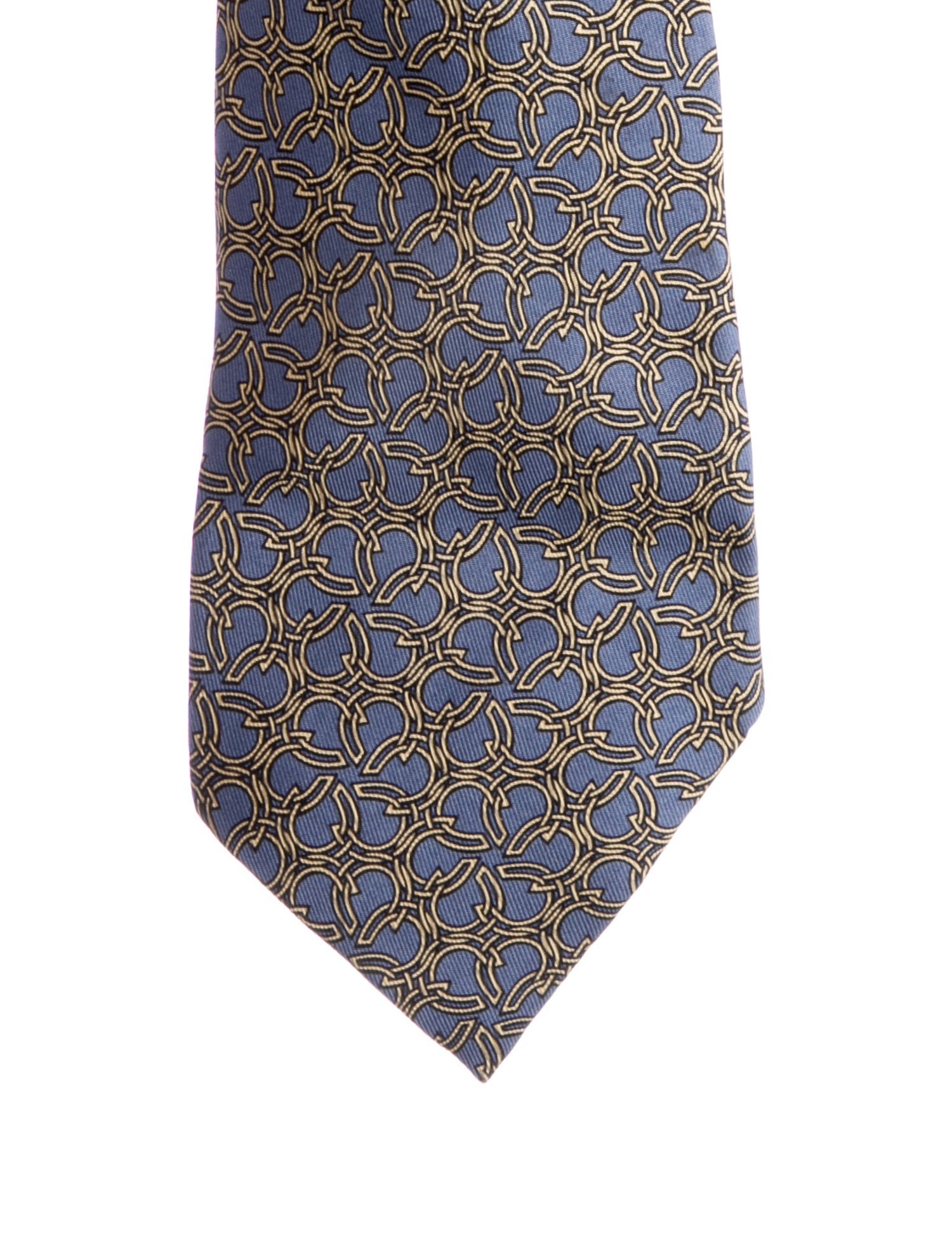Hermès Horseshoe Silk Patterned Tie