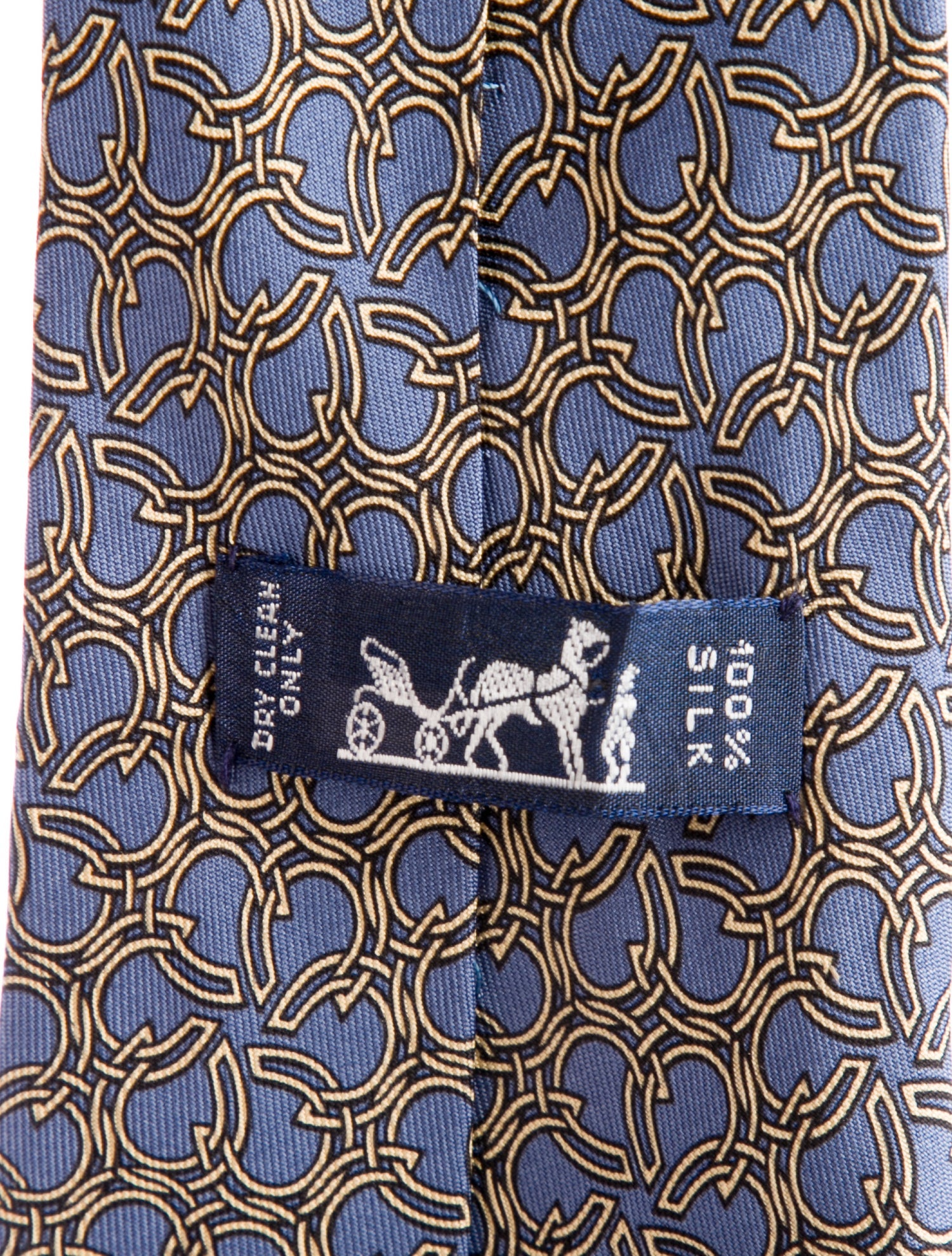 Hermès Horseshoe Silk Patterned Tie