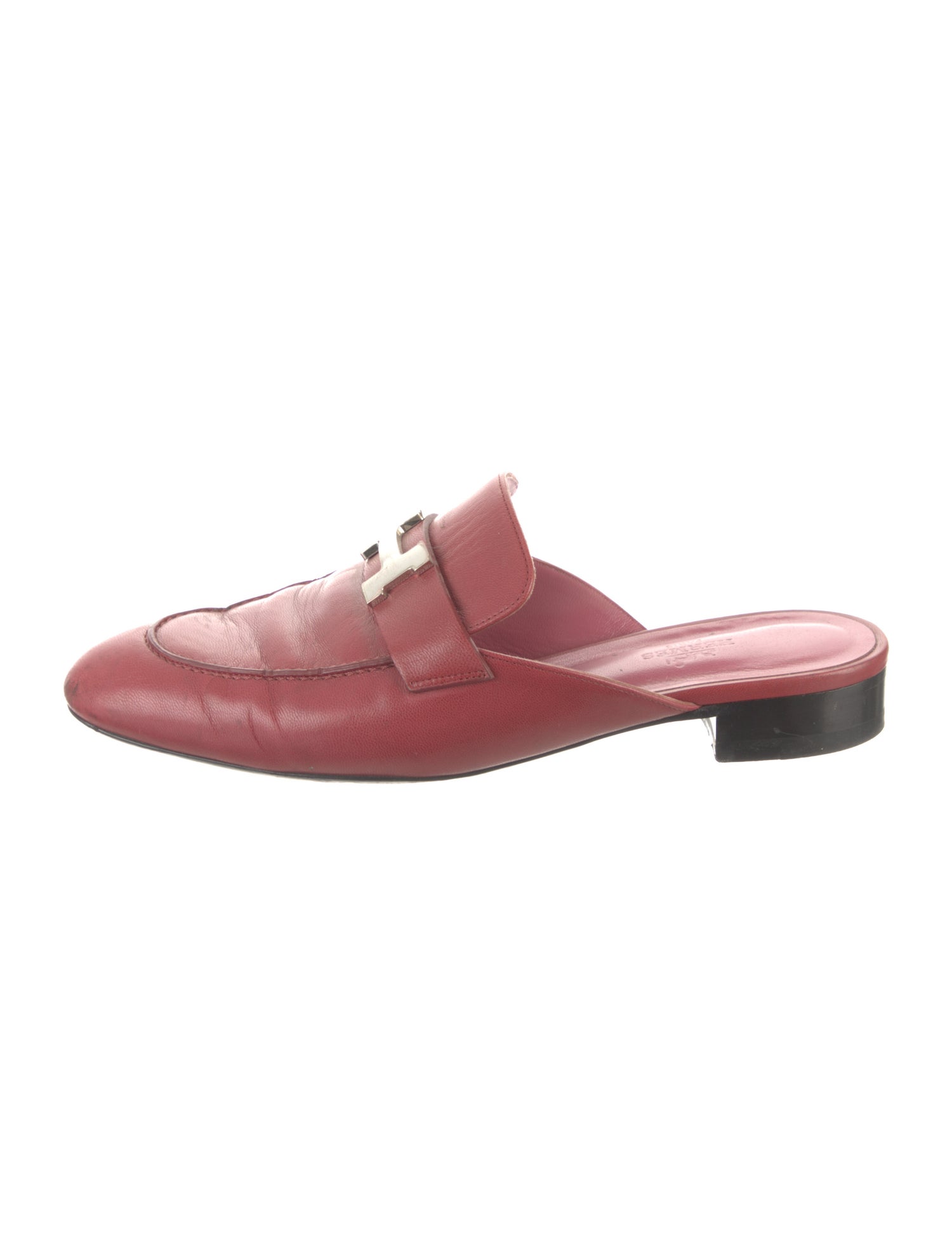 Hermès Trocadero H Logo Mules